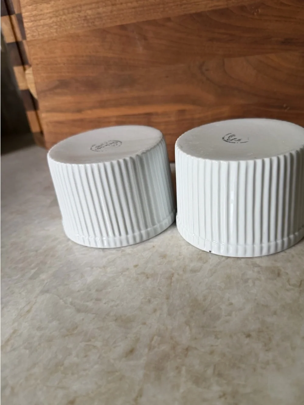 Sur La table white large ramekins set of two 10 oz